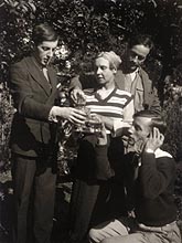 Frederick Ashton, Lydia Lopokova, Duncan Grant and Billy Chappell