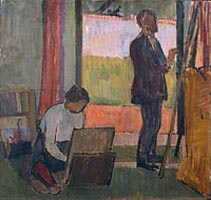 Vanessa Bell, Frederick and Jessie Etchells painting, 1912