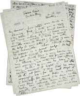 Letter from Vanessa Bell to Margery Snowdon