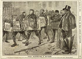 Punch, 'Royal Acedemicians at Millbank'