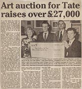 Press cutting relating to STAG auction
