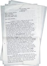 Letter from Barbara Reise to Martin Friedman, Director Walker Art Center, Minn., 10 June 1968