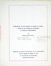 Barbara Reise's MA thesis on Barnett Newman