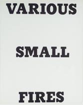 Ed Ruscha, cover of Various Small Fires, 1964